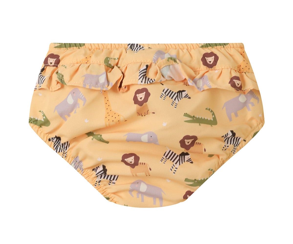 Cueca com fraldas Wild Animals Folhos