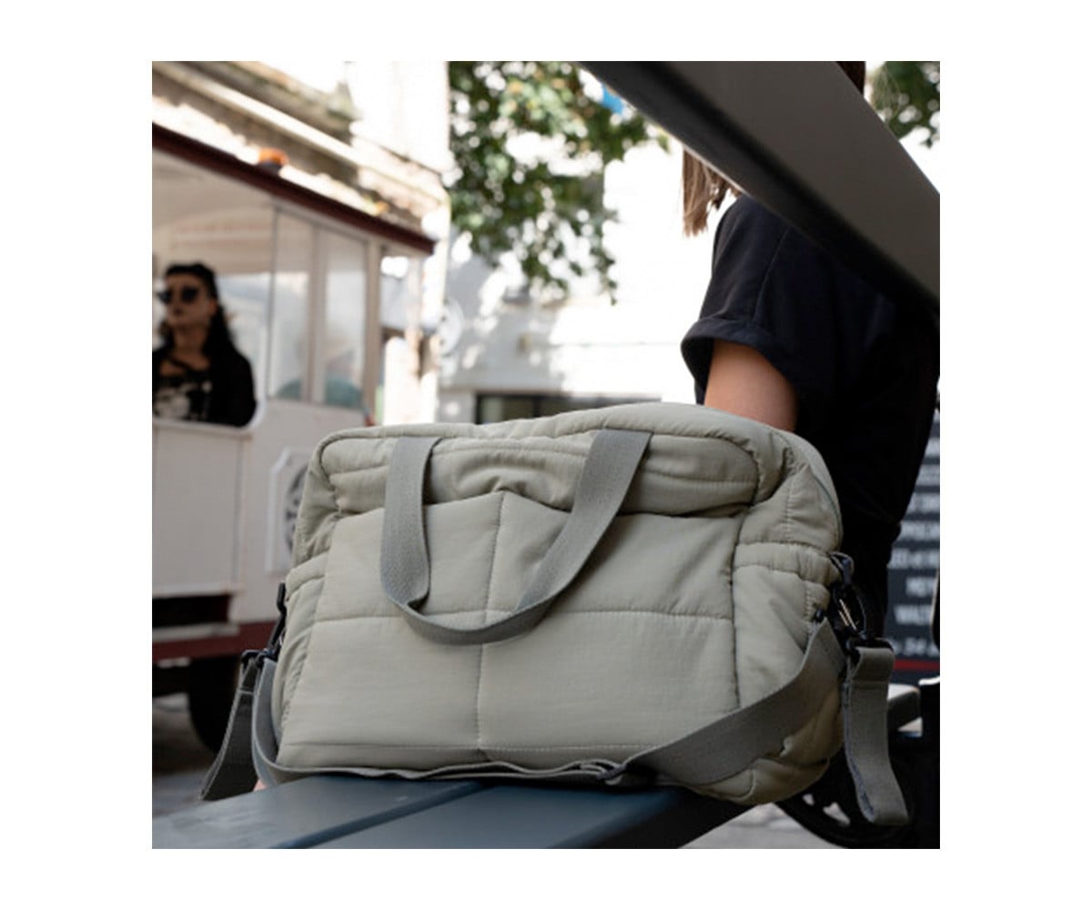 Borsa Passeggino Pluméa con Fasciatoio Cactus Green