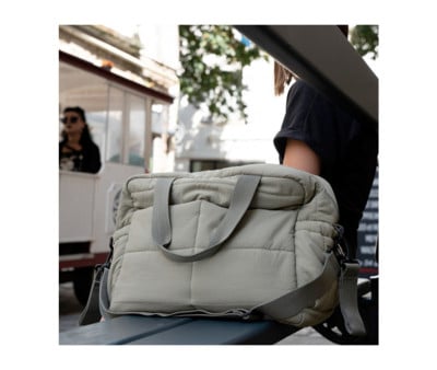 Borsa Passeggino Pluméa con Fasciatoio Cactus Green