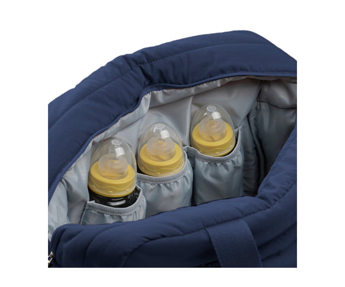 Bolsa Carro Bebé Pluméa Bleu Nuit com Muda Fraldas