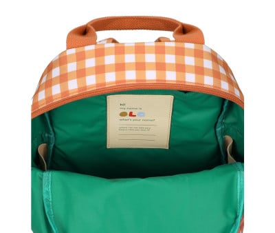 Mochila infantil pequena personalizável Gingham