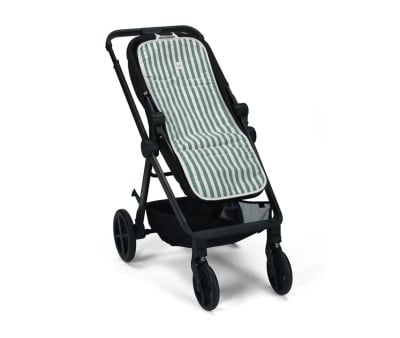 Stroller Cover Stripe Green Khaki