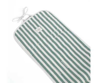 Stroller Cover Stripe Green Khaki