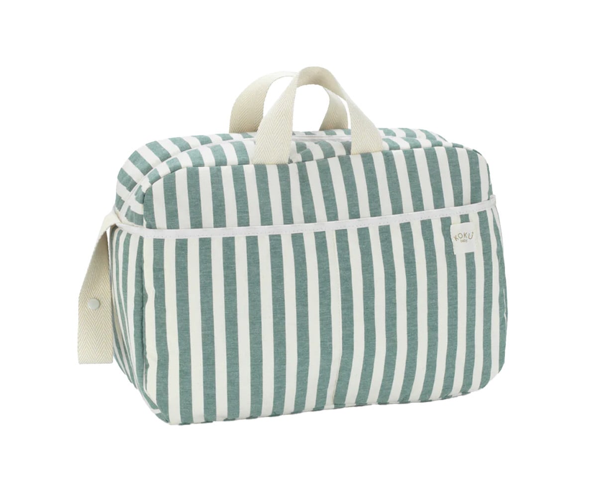Borsa Passeggino Stripe Green Khaki