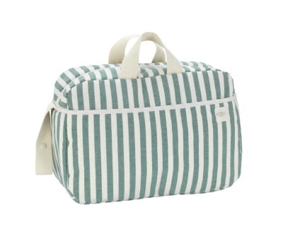 Bolso Maternidad Stripe Green Khaki Personalizable