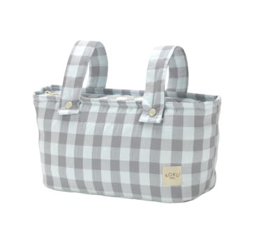 Borsa Mini Stripe Vichy Grey