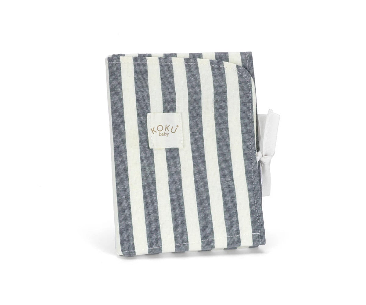 Cambiador impermeable Stripe Navy Blue