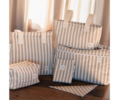 Borsa Passeggino Stripe Topo Green