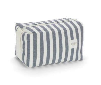 Beauty Case Stripe Navy Blue