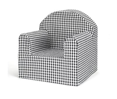 Poltroncina per Bambini Vichy Nero