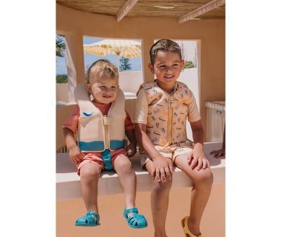 Colete flutuador Whale Teal Learning  1-2 anos