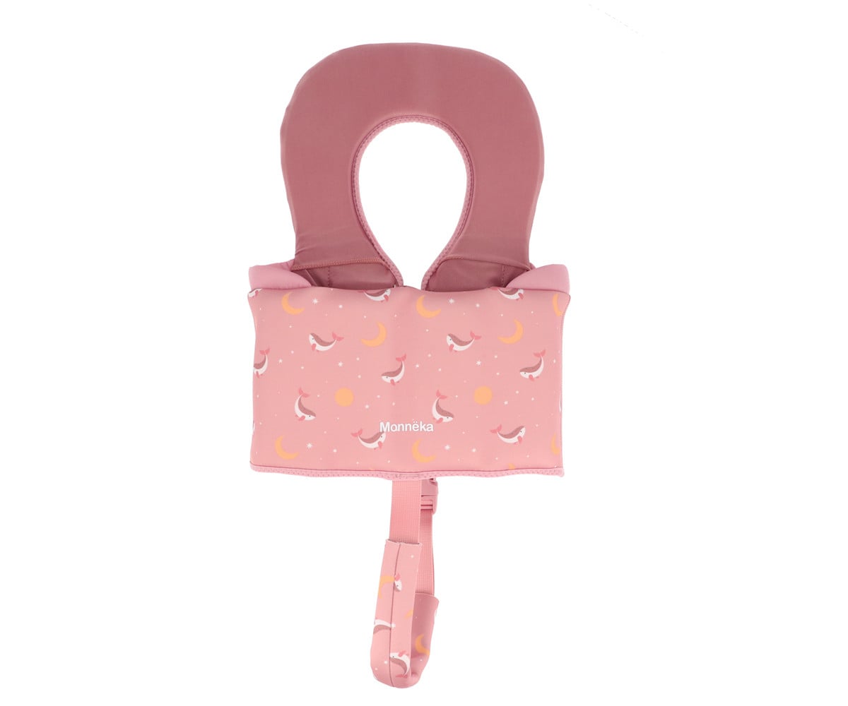 Colete Flutuador Whale Pink Learning 1 a 2 anos