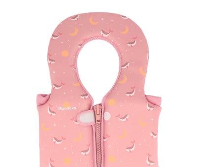 Colete Flutuador Whale Pink Learning 1 a 2 anos