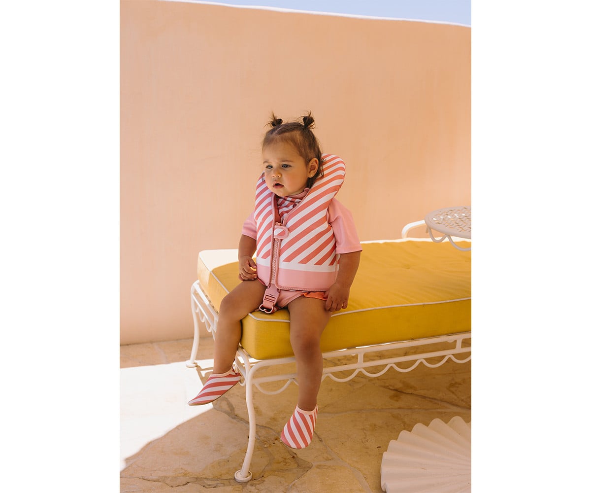 Colete flutuante Stripes Bloom & Blush Learning  1 a 2 anos