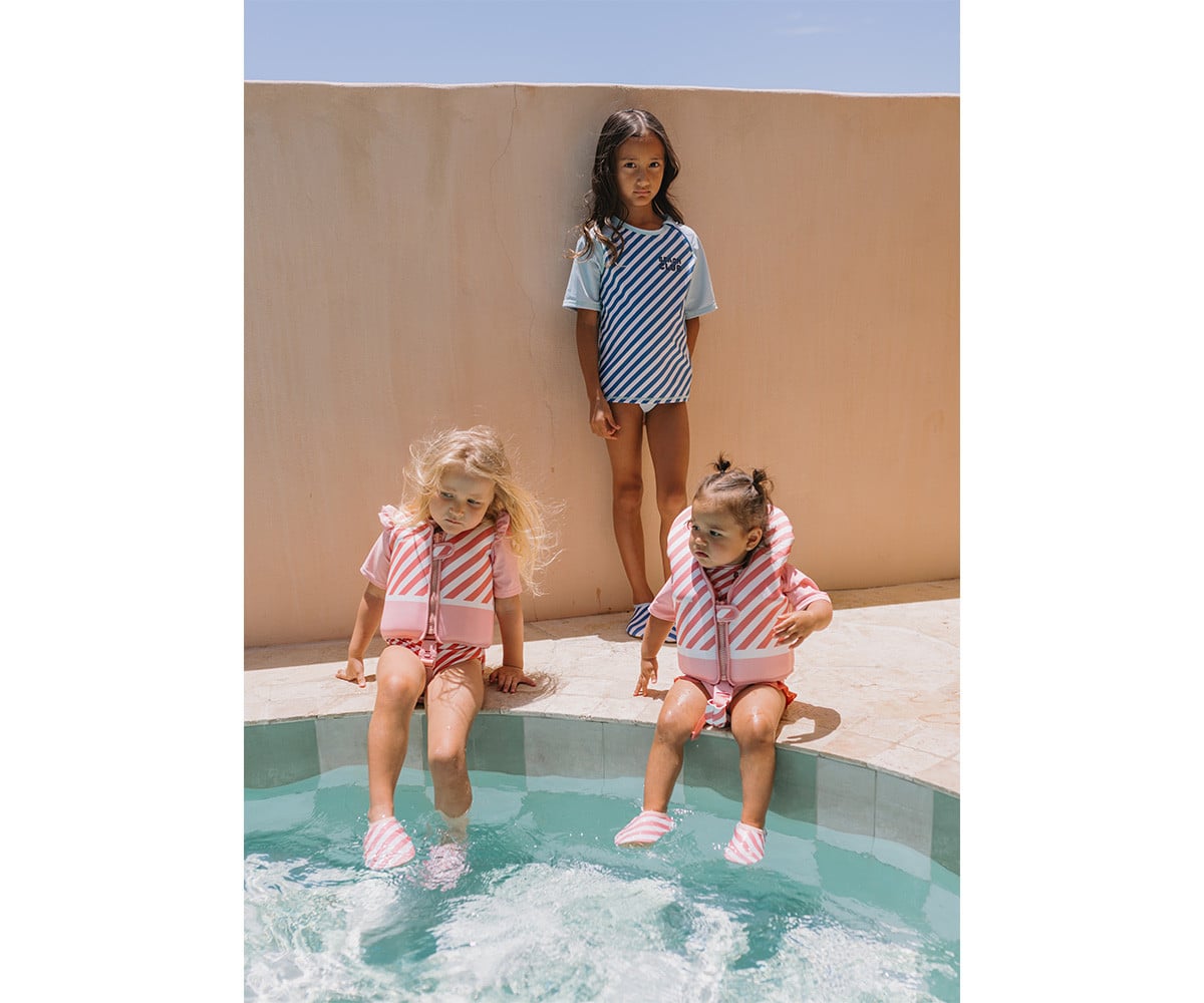 Colete flutuante Stripes Bloom & Blush Learning  1 a 2 anos