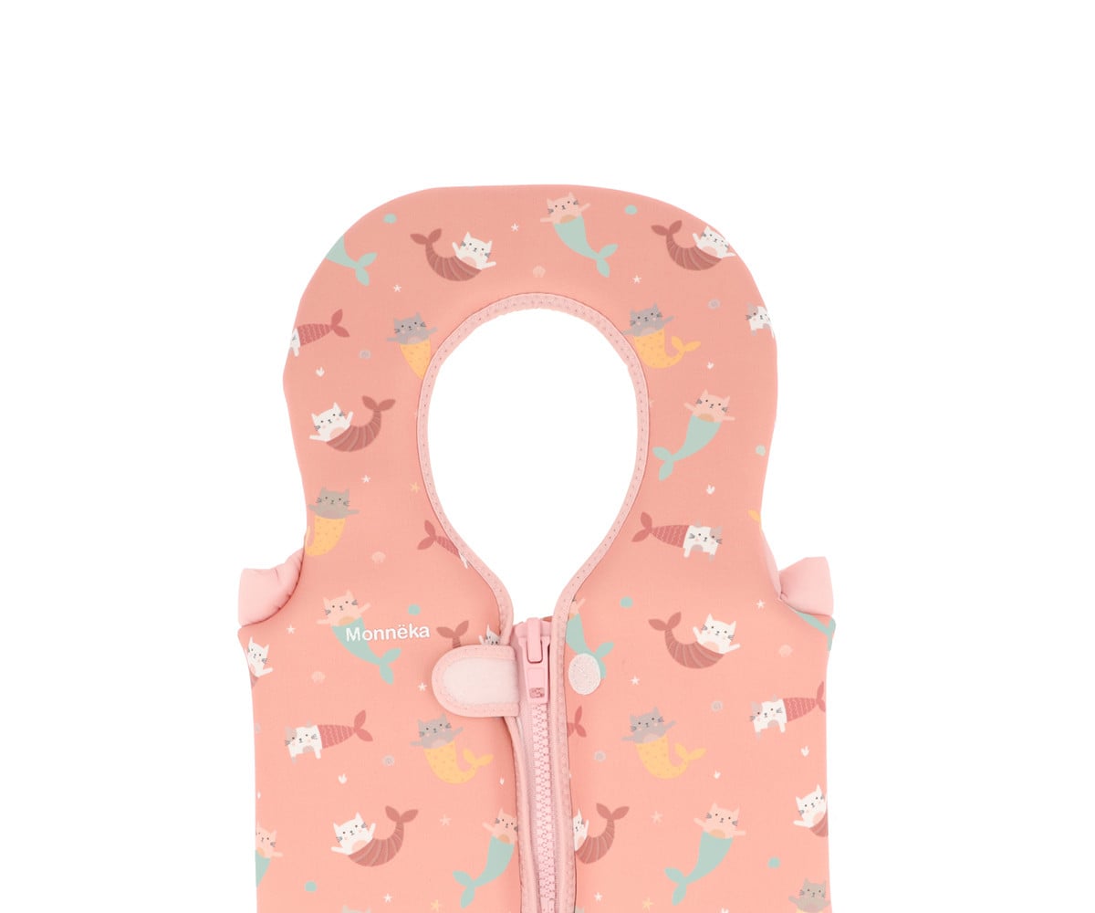 Colete Flutuador Mermaid Cats Learning 1 a 2 anos