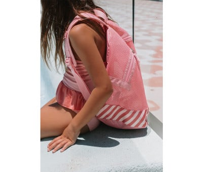 Sand Free Beach Backpack Stripes Bloom & Blush
