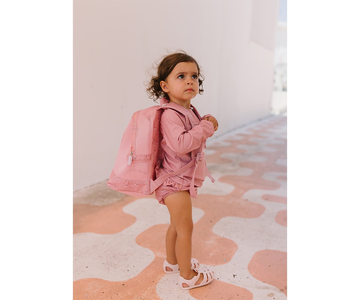 Sand Free Beach Backpack Whale Pink
