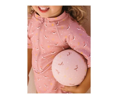 Fato com zíper Whale Pink