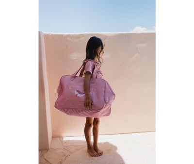Bolso de Playa con Rejilla Whale Pink Personalizable