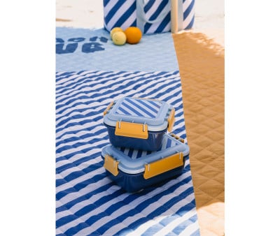 Lancheira Bento Stripes Blues & Beyond