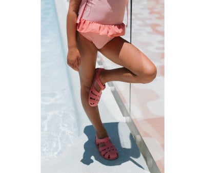 Monnëka Jelly Sandals Stripes Bloom & Blush