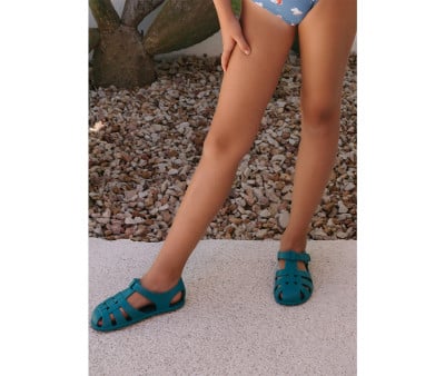 Monnëka Jelly Sandals Whale Teal