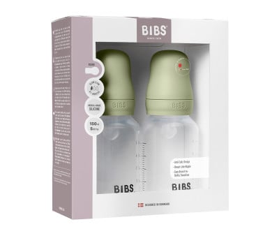 2 Biberon Plastica BIBS Silicone Sage 150ml