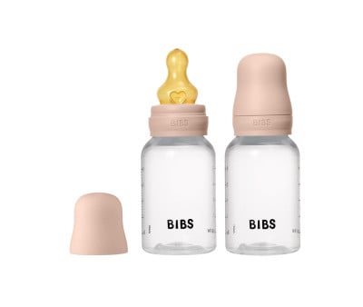 2 Biberons en Plastique BIBS Latex Blush 150 ml