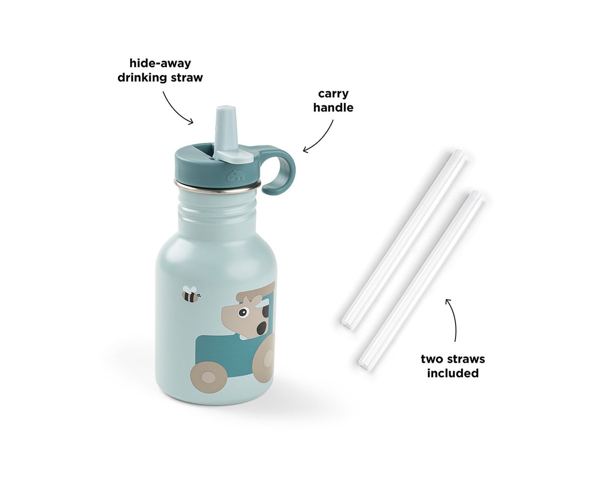 Gourde en Acier Tiny Farm Blue 350 ml