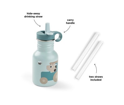 Gourde en Acier Tiny Farm Blue 350 ml