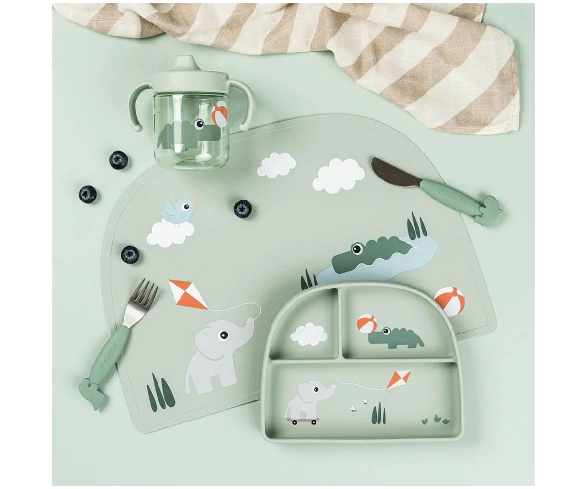 Set de Table en Silicone Playground Green