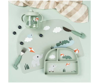 Set de Table en Silicone Playground Green