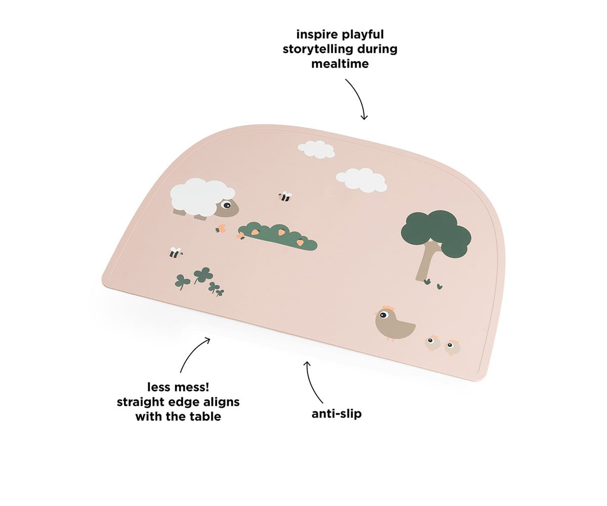 Tovaglietta Silicone Tiny Farm Powder