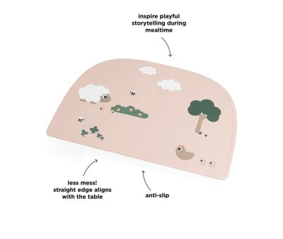 Tovaglietta Silicone Tiny Farm Powder