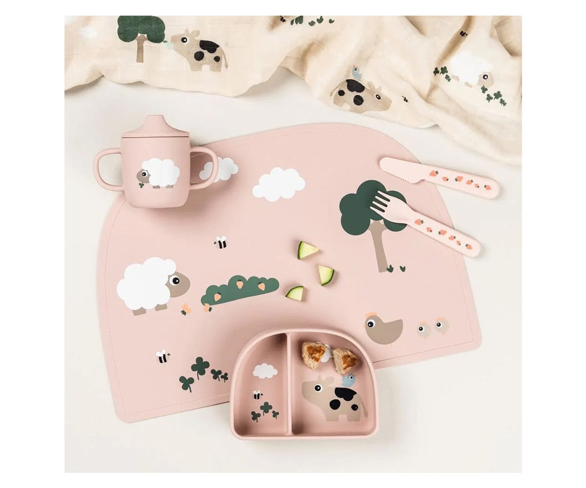 Tovaglietta Silicone Tiny Farm Powder