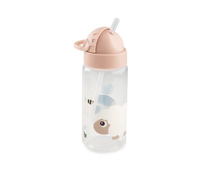 Gourde en Plastique avec Paille Tiny Farm Powder 350 ml