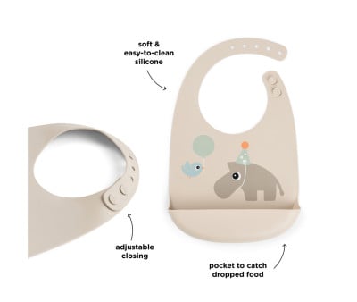 Silicone Bib Celebration Sand