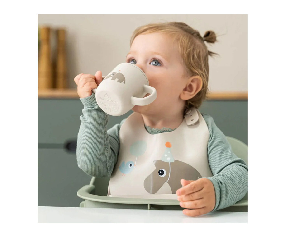 Silicone Bib Celebration Sand