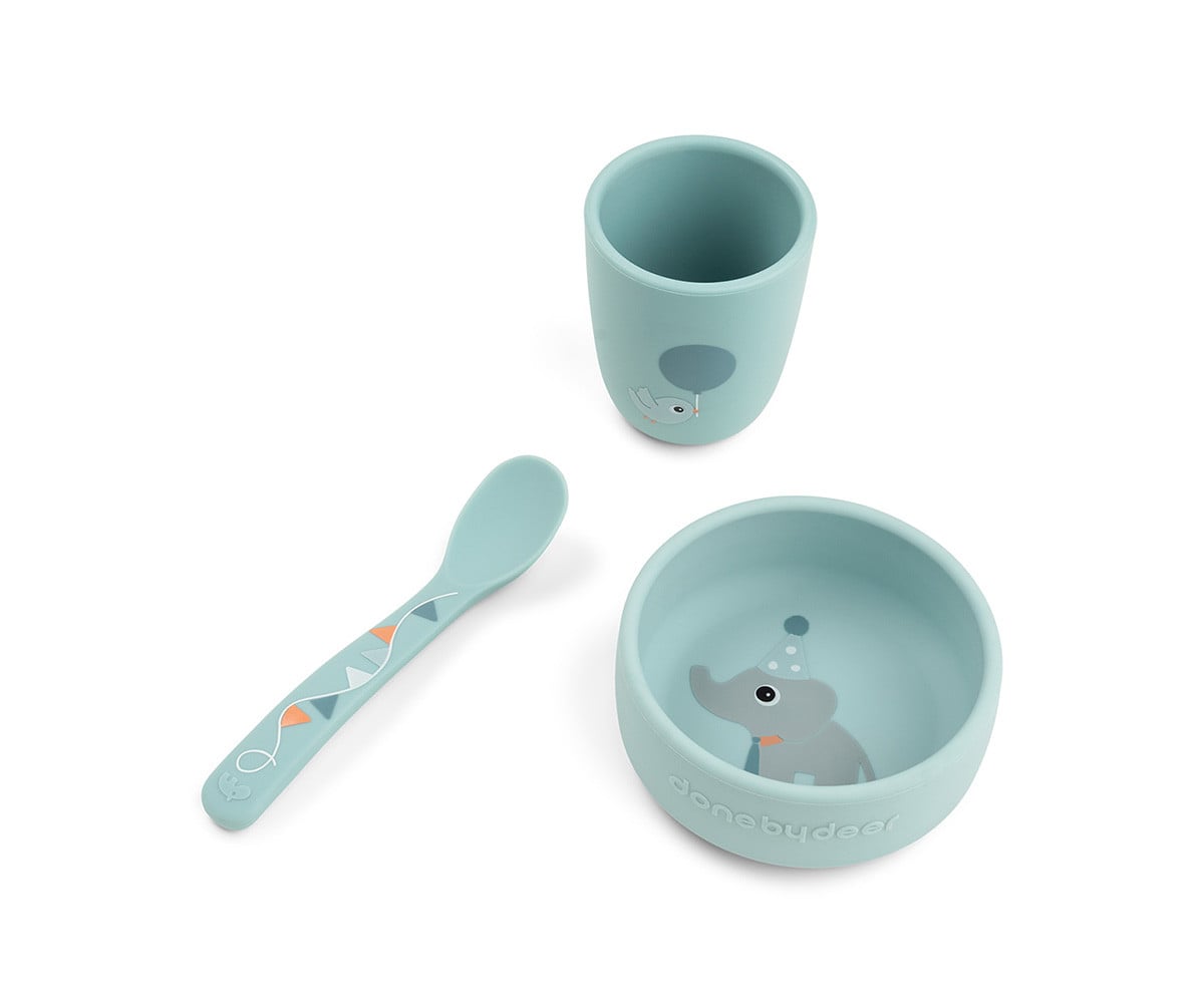 Conjunto de utensílios de mesa Stick & Stay Celebration Blue