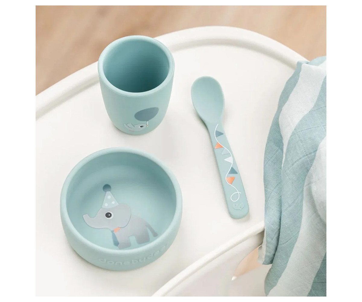 Conjunto de utensílios de mesa Stick & Stay Celebration Blue