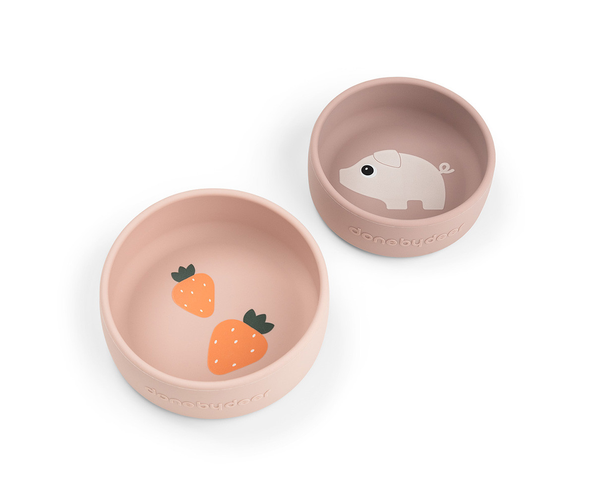 Lot de 2 Bols en Silicone Pigee Powder