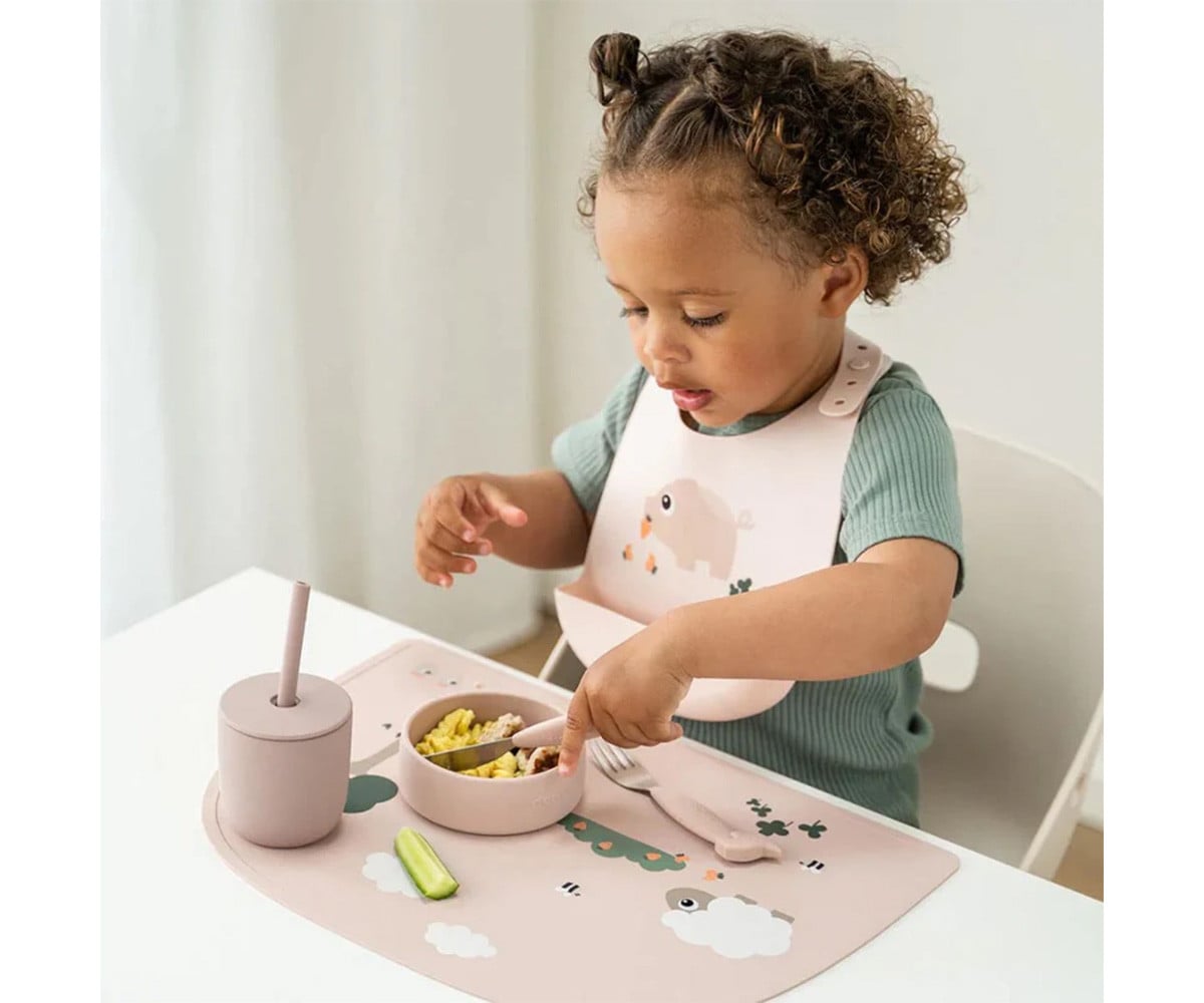 Lot de 2 Gobelets en Silicone avec Paille Tiny Farm Powder