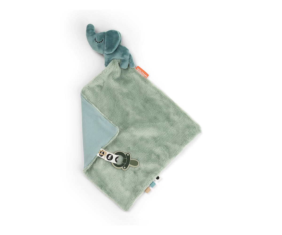 Doudou Portaciuccio Elphee Blue Personalizzabile
