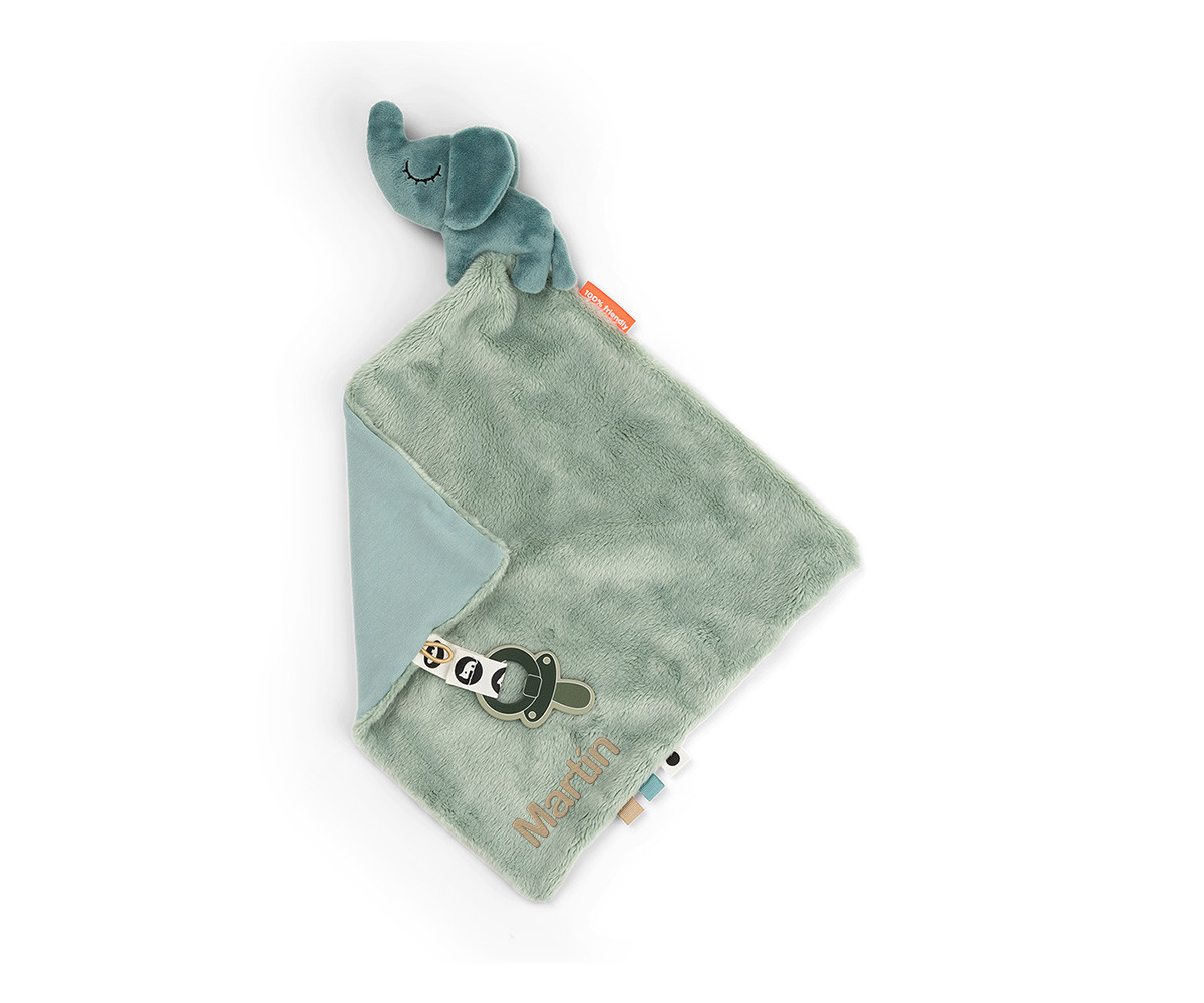Doudou Portaciuccio Elphee Blue Personalizzabile