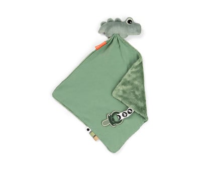 Doudou Attache-Sucette Croco Green Personnalisable