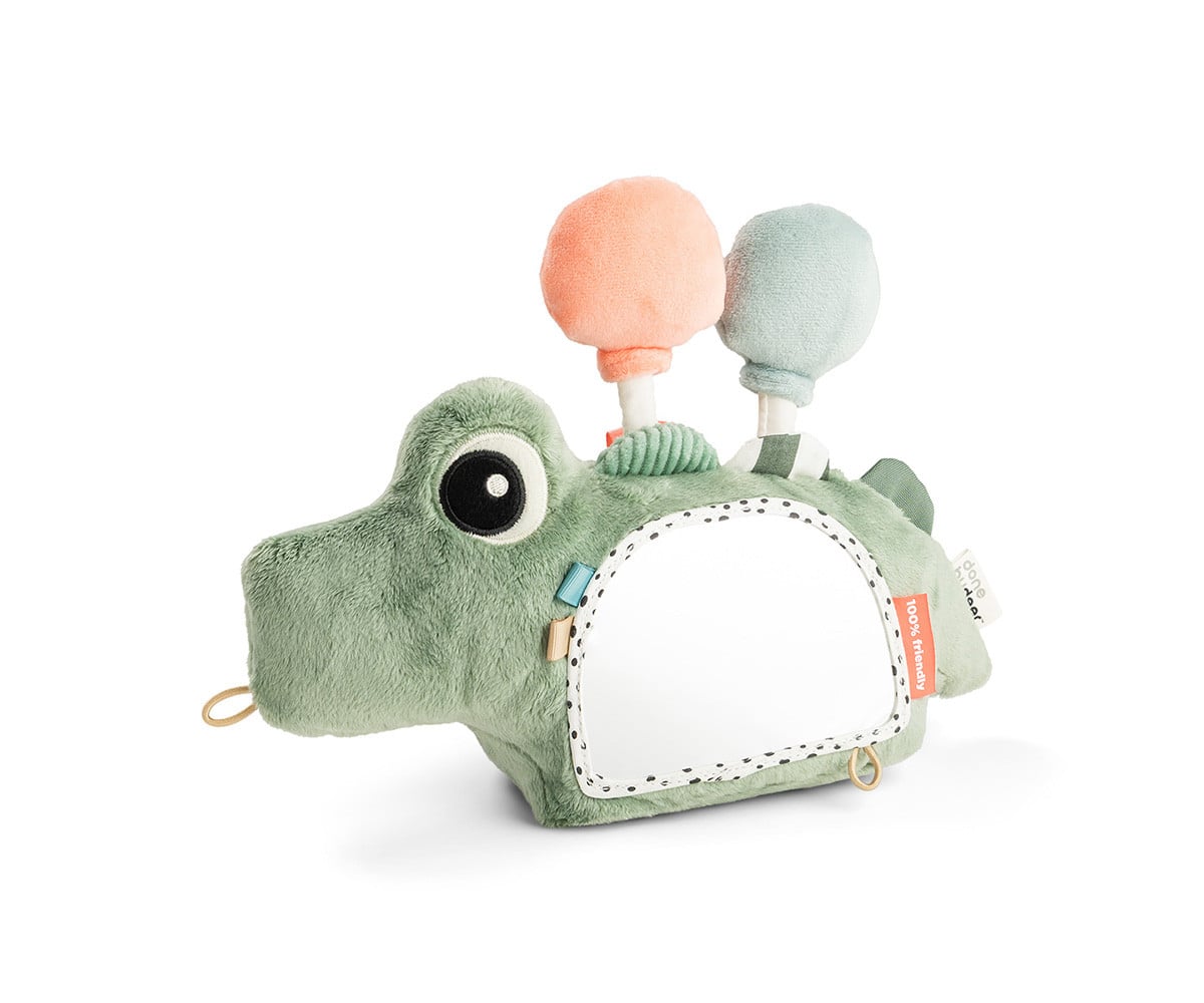 Specchio Tummy Time con Attività Sensoriali Croco Green