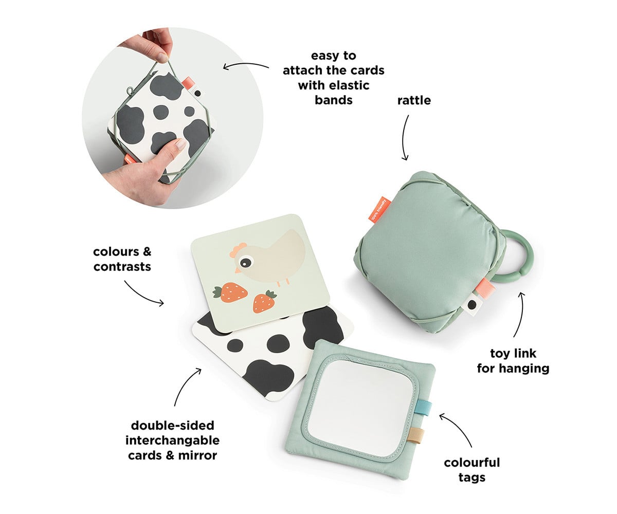 Portacard con Specchio Tiny Farm Green