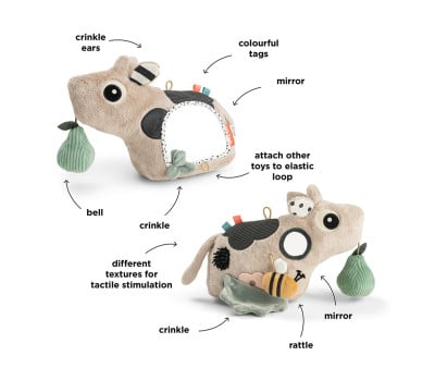 Specchio Tummy Time con Attività Sensoriali Dotti Sand