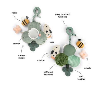 Activités avec Miroir et Clip Tiny Farm Green